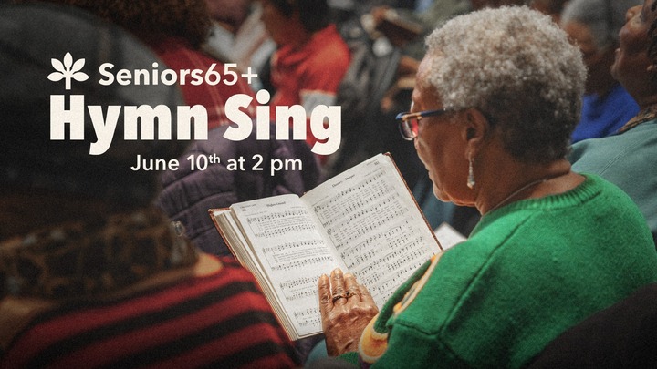 Seniors 65+ Hymn Sing and Refreshments logo