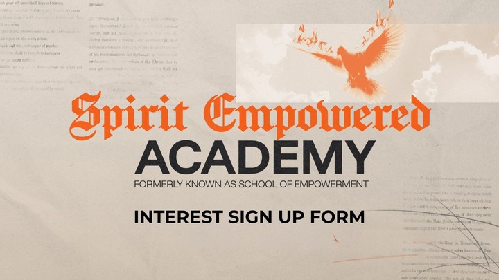 Spirit Empowered Academy: Interest Form logo