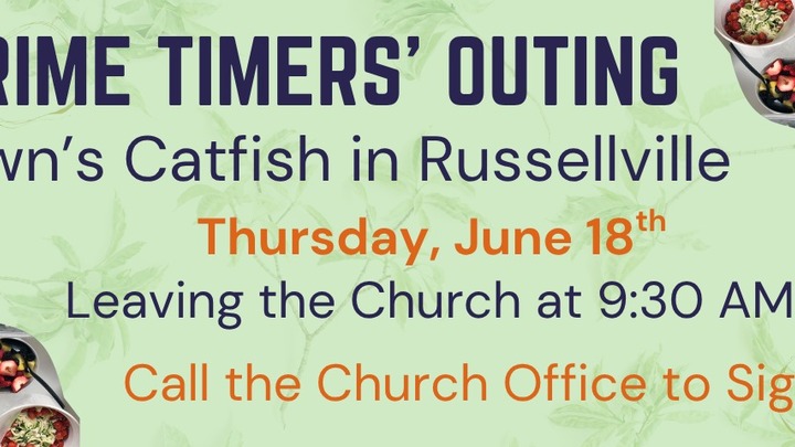 Prime Timer's Outing to Brown's Catfish in Russelville logo