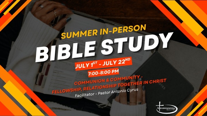 Summer In-Person Bible Study logo