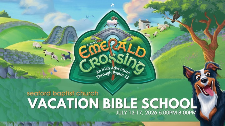 2026 VBS at Seaford Baptist Church logo