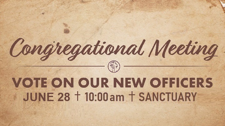 Congregational Meeting to Elect Officers logo