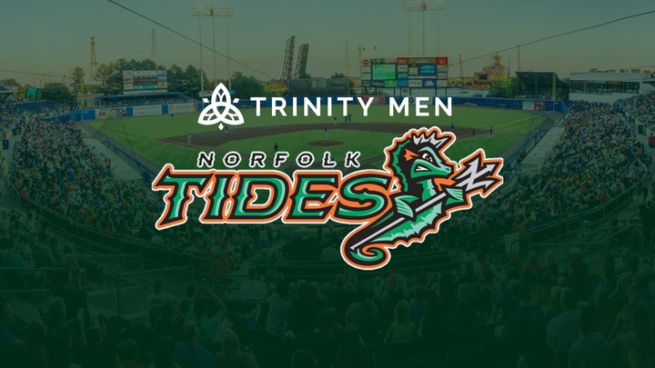 Trinity Men: Tides Baseball Game logo