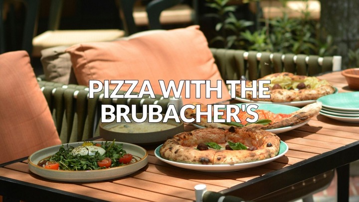 Pizza With the Brubacher's logo