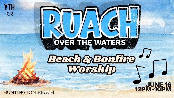 Ruach- Over the Waters- Beach and Bonfire Worship logo