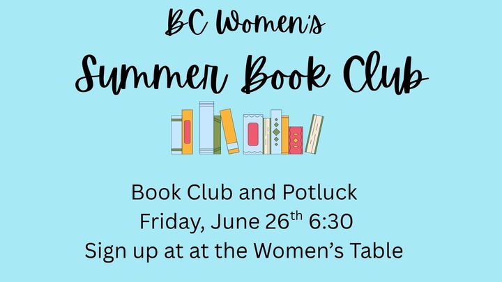 BC Women's Book Club and Potluck logo