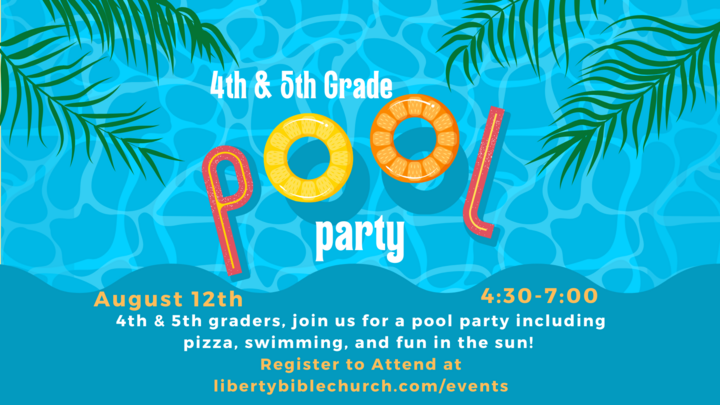 4th & 5th Grade Pool Party logo