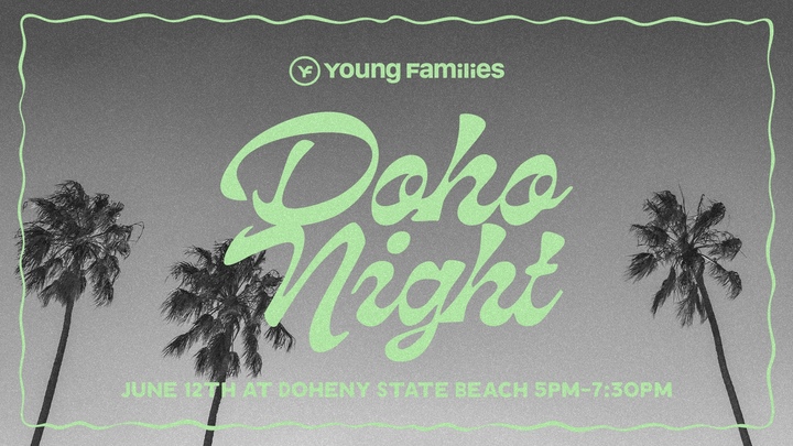 Young Families Doho Beach Night logo