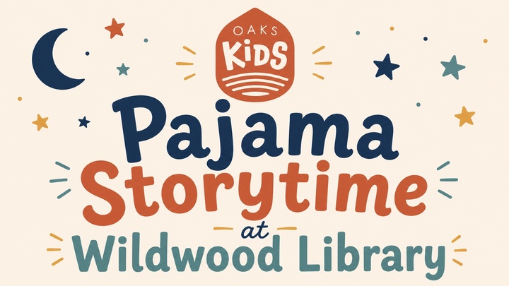 Pajama Storytime at Wildwood Library logo