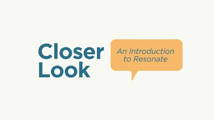 Introduction to Resonate  logo