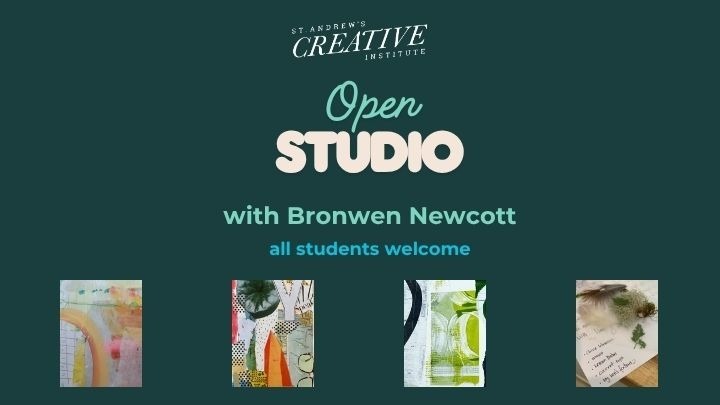 SACI/Student Ministries Open Studio with Bronwen Newcott logo