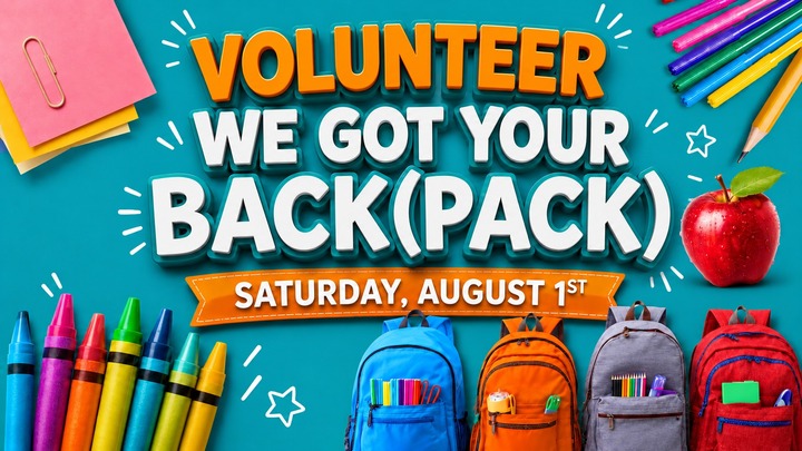 Volunteer - We Got Your Back(Pack)!  logo