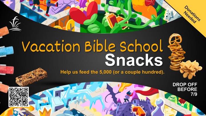 VBS Snacks Needed logo
