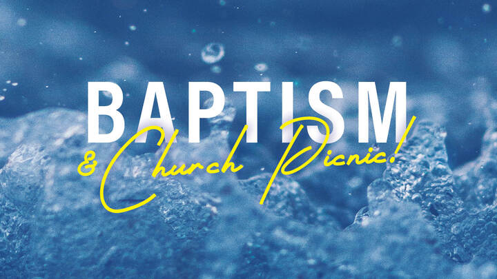 Harvest Baptism & Church Picnic logo