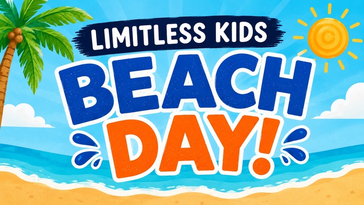 Limitless Kids Beach Day  logo