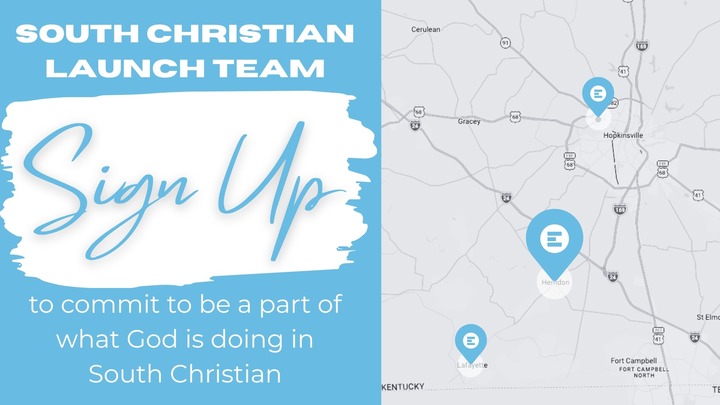 South Christian Launch Team Sign-Up logo