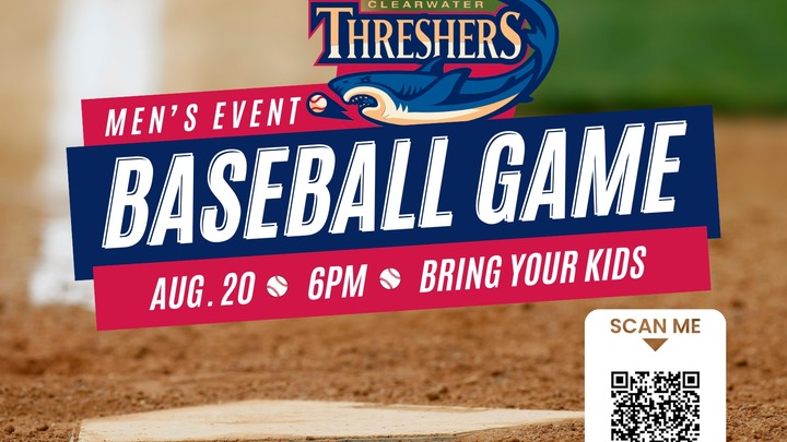 Men's baseball game outing logo