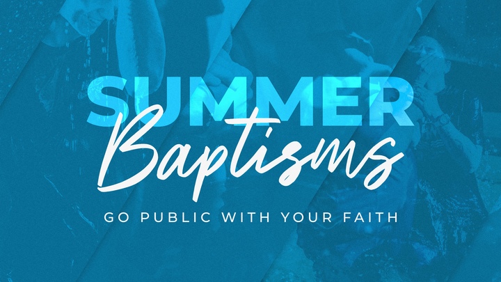 Baptism Sunday June 28th logo