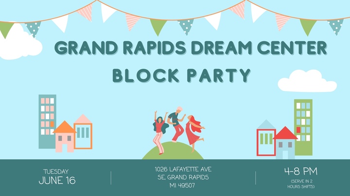 Grand Rapids Dream Center Block Party logo