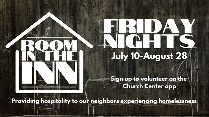Room In the Inn Volunteer Registration Summer ‘26 logo