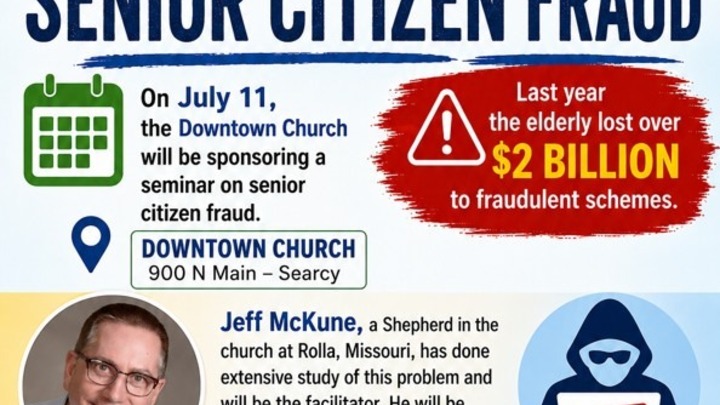 Senior Citizen Fraud Seminar logo