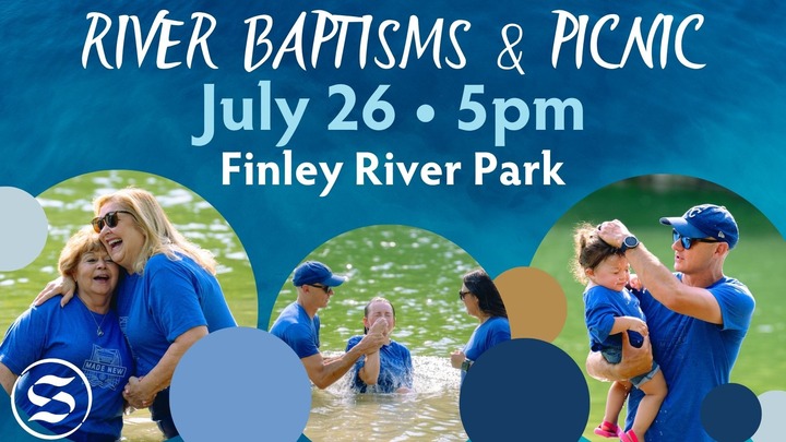 River Baptisms on July 26, 2026 logo