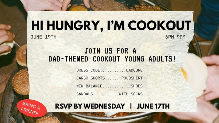 Norwood Park - Hi Hungry, I'm Cookout logo