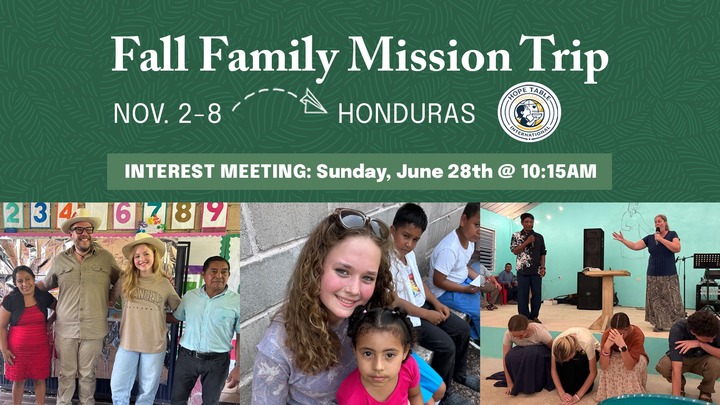 Fall Family Missions Trip 2026 | Honduras