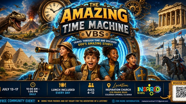 The Amazing Time Machine VBS logo