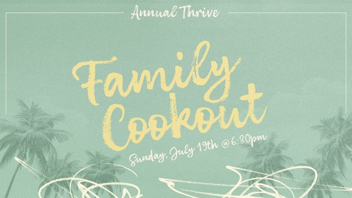 Thrive Family Cookout logo