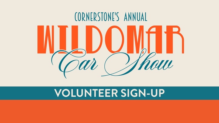 2026 Wildomar Car Show: VOLUNTEER Sign-Up logo