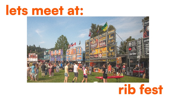 Lets Meet At: Rib Fest logo