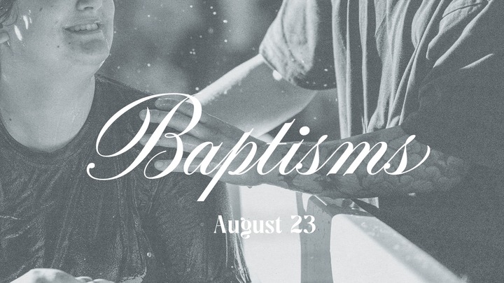 Baptism Sunday | August 23 logo