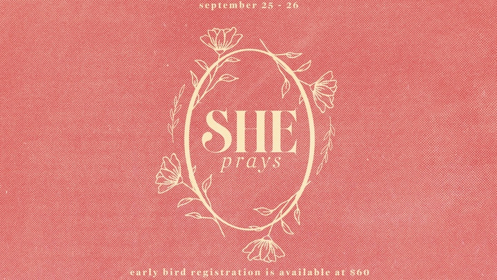She Prays Women's Conference logo