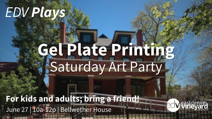 Saturday Art Party: Gel Plate Printing