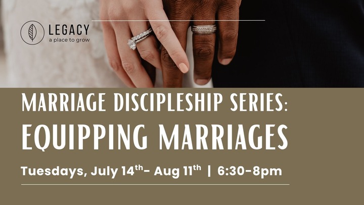 MARRIAGE DISCIPLESHIP SERIES: EQUIPPING MARRIAGES  logo