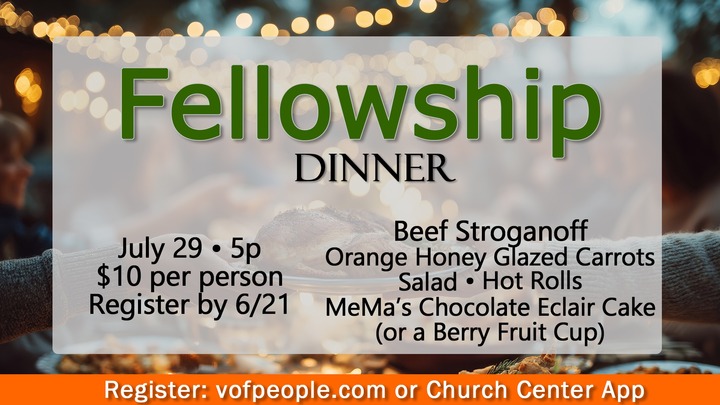 Monthly Fellowship Dinner logo