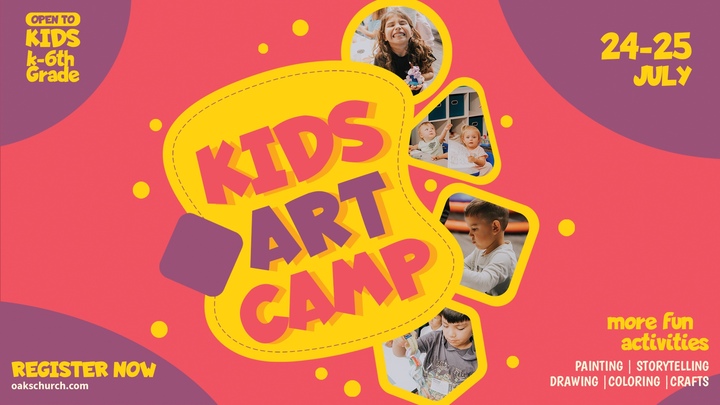 Kids Art Camp flyer