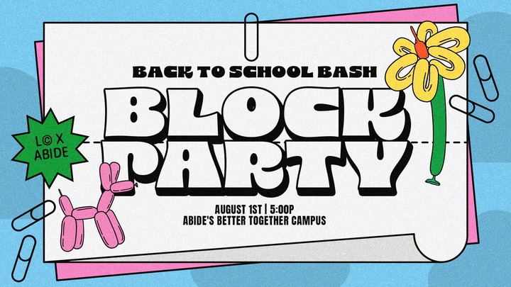 Back to School Block Party logo