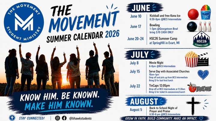 The Movement Summer Calendar