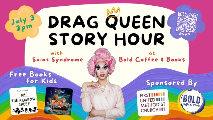 Drag Queen Story Hour at Bold logo