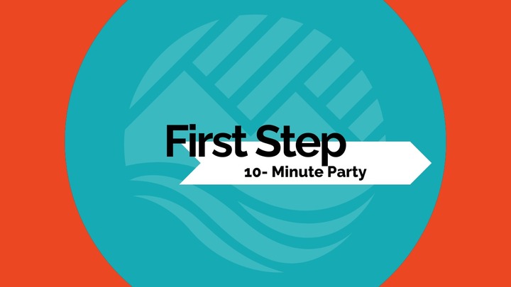 First Step 10-Minute Party logo
