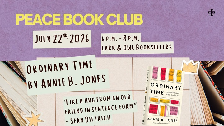 Peace Book Club: "Ordinary Time" by Annie B. Jones logo