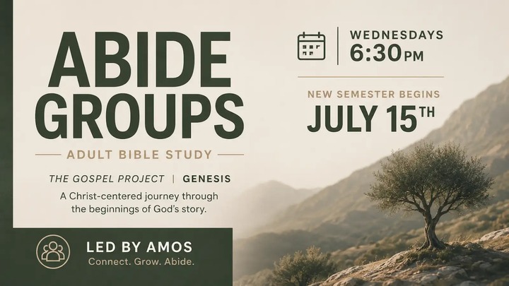 Wednesday Adults Abide Group - Pastor Amos Sikele
