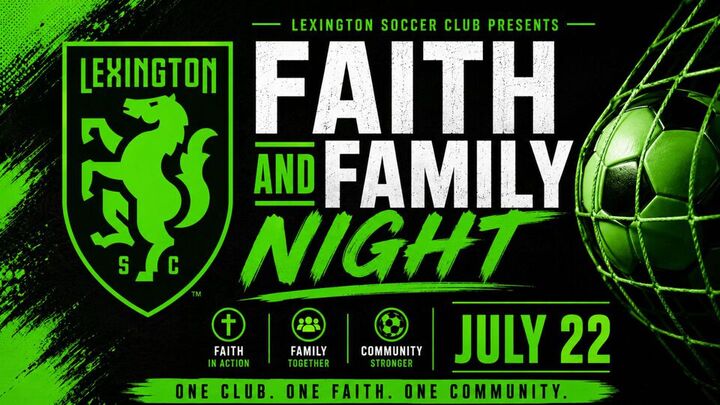 Lexington Sporting Club Faith & Family Night logo