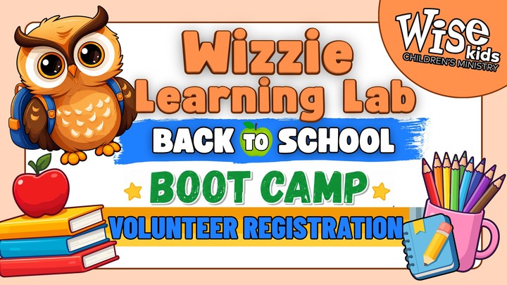 Wizzie Learning Lab Back-to-School Bootcamp Volunteer Registration logo