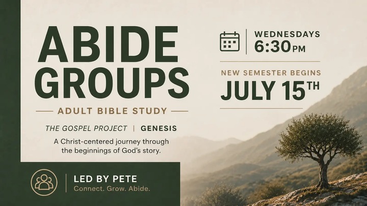 Wednesday Adults Abide Group - Pete Mullings