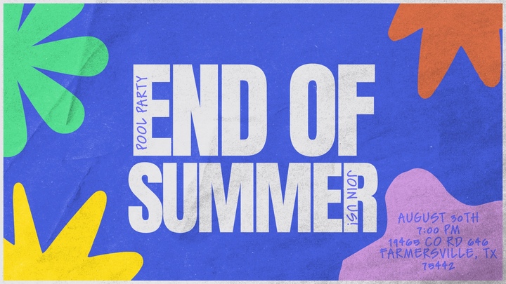 End of Summer Pool Party