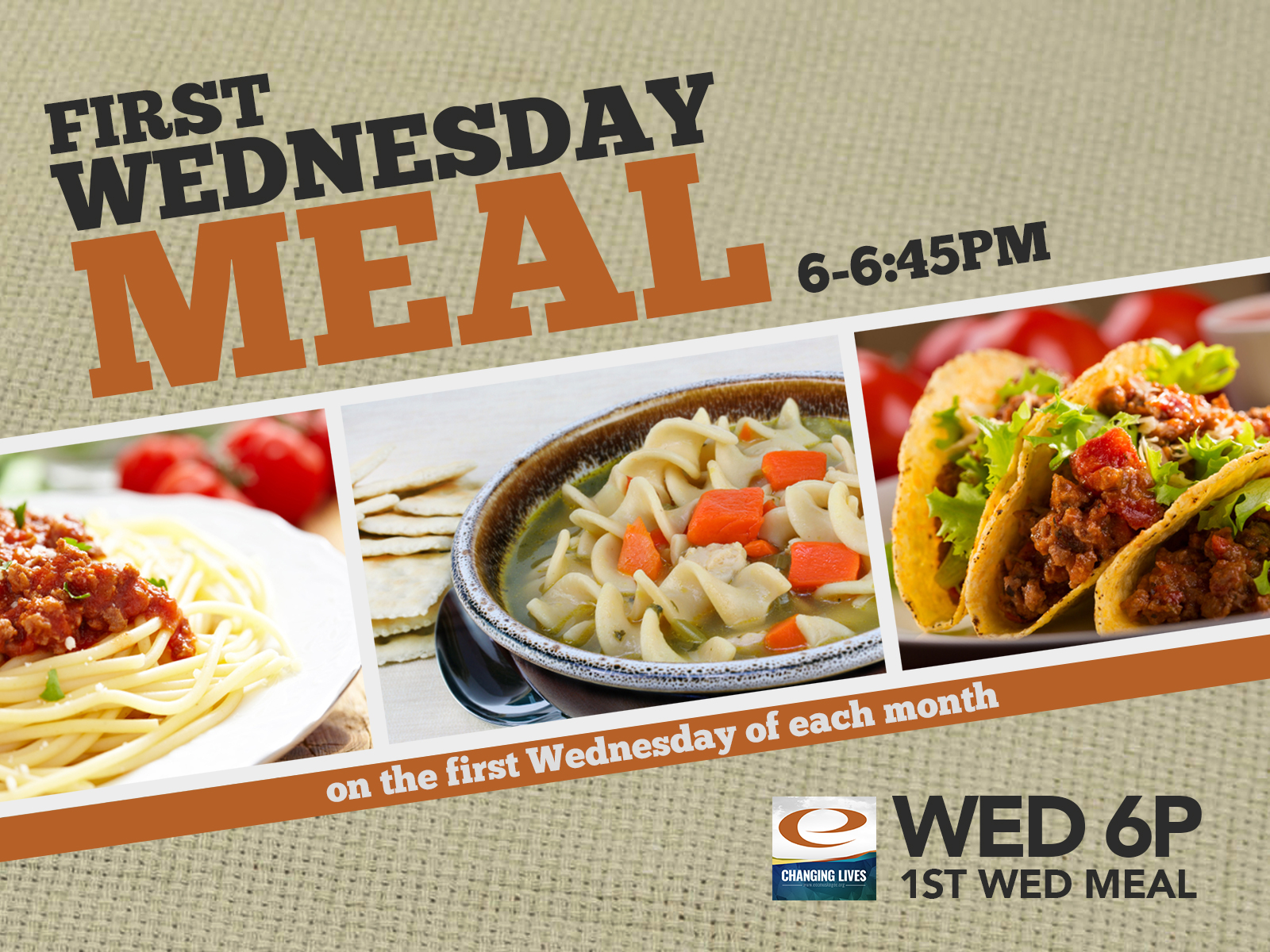 1st wednesday meal