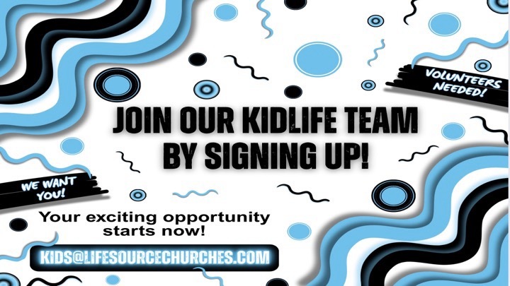 Sign up to Become a KidLife Volunteer logo